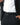 close up shot of black leather dress belt with double keepers on person
