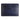 a blue leather card case with a card slot