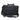 front zip pocket with shoulder strap and top handles on ballistic nylon leather trim duffel bag