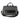 back view of a gray briefcase with a black leather handle