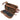 Darius Leather Travel Kit - Double Zip in cognac brown full grain leather with spacious dual compartments and interior mesh pocket for organized packing.