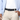 buckle view black belt with antique nickel buckle on pants