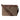 back view with a brown strap of side view of Boconi Double Buckle canvas and leather laptop messenger bag