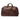 a brown leather briefcase on a white background