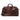a brown leather briefcase on a white background