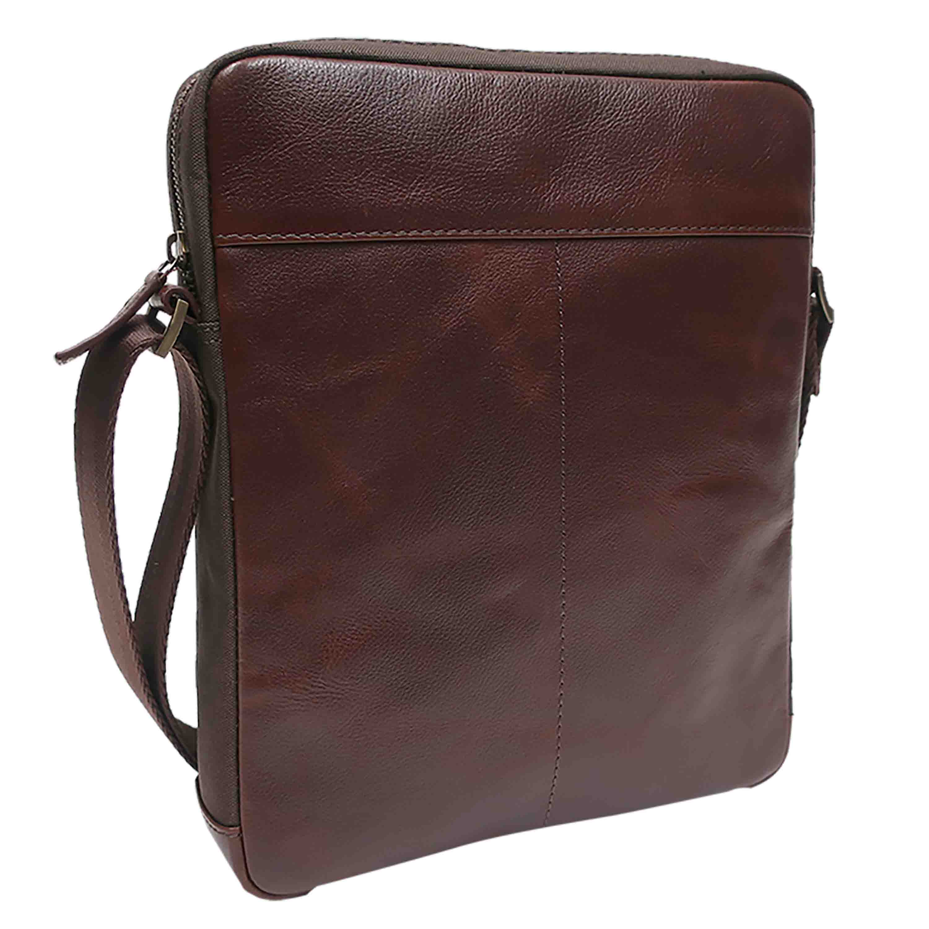 Front View Garth Leather Crossbody Bag