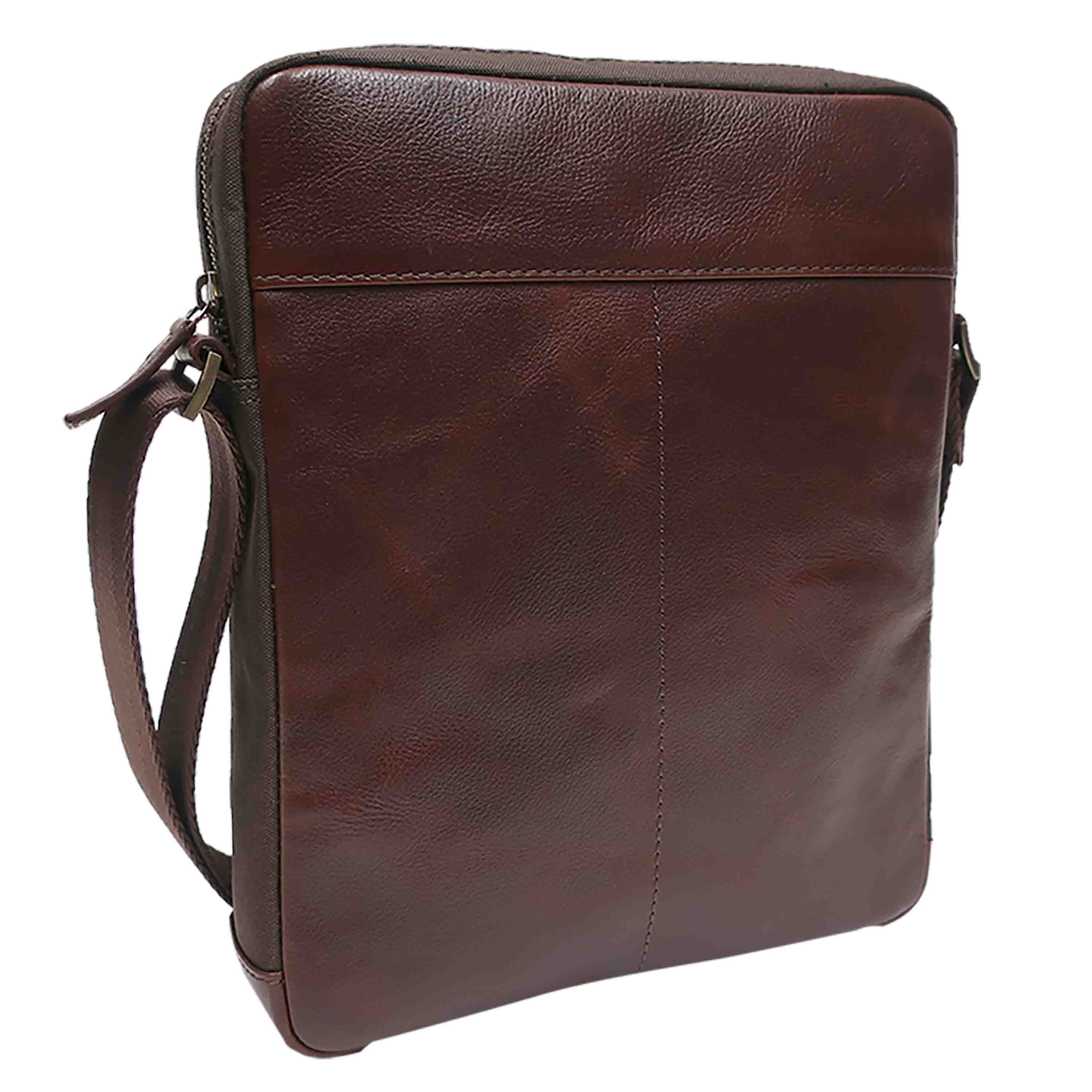 Unisex leather crossbody bag Clearance