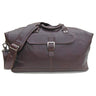 front view of Boconi leather duffel bag