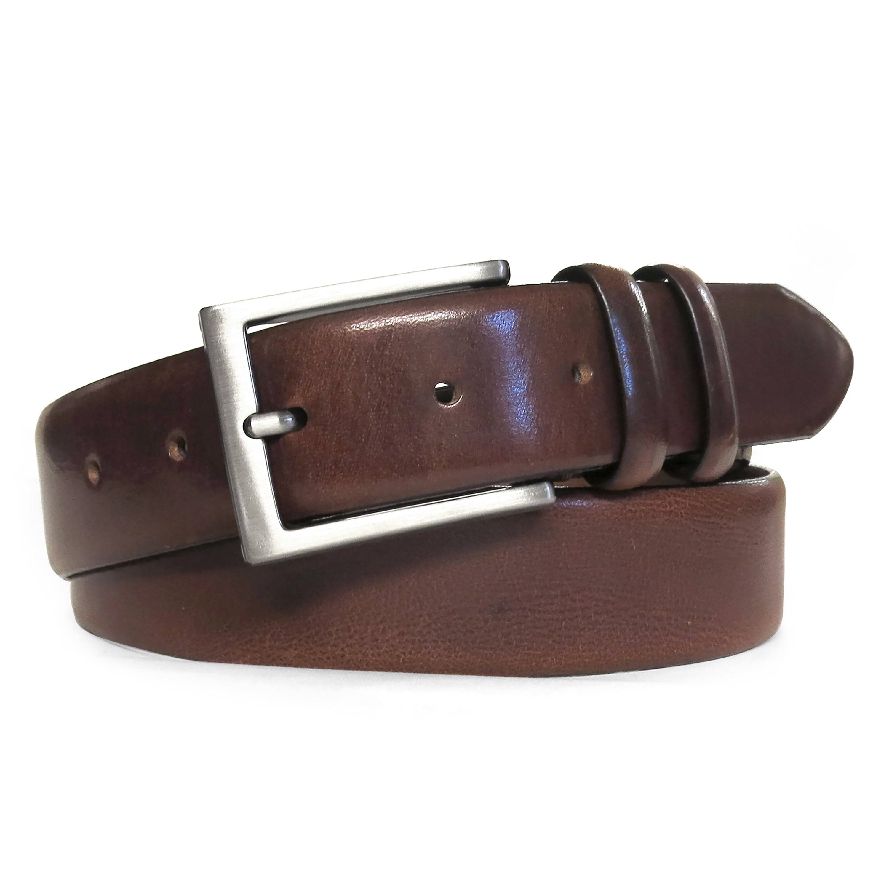 Douglas Men's Leather Dress Belt with Double Keepers 40 / Brown Douglas Men's Leather Dress Belt with Double Keepers 40 / Brown