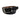 Closed view leather reversible belt, black