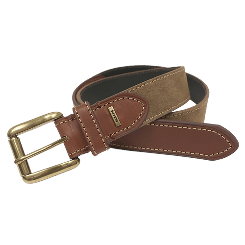 leather and suede belt