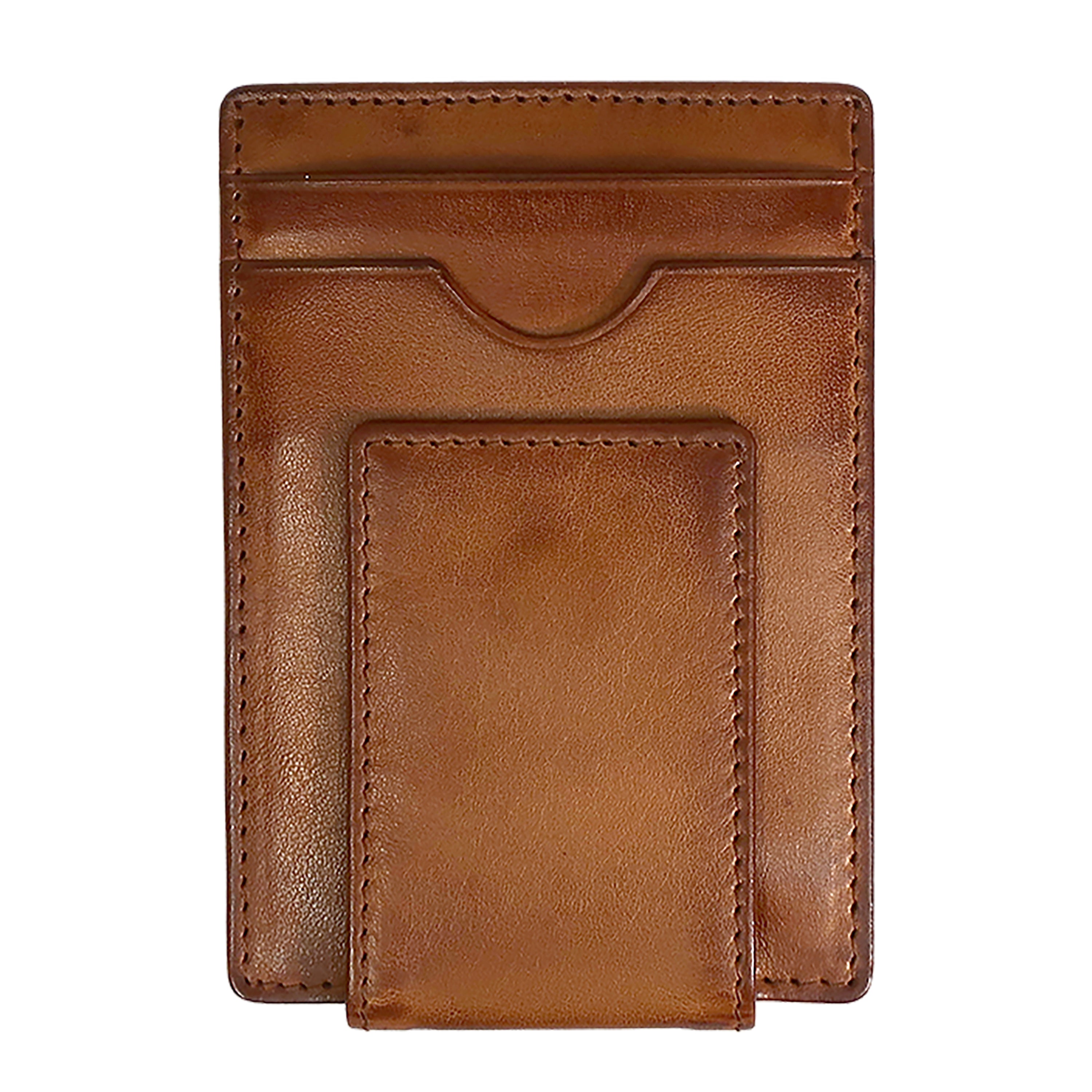 Darius Magnetic Money Clip Card Case wallet RFID Protection Cognac Darius Magnetic Money Clip Card Case wallet RFID Protection Cognac