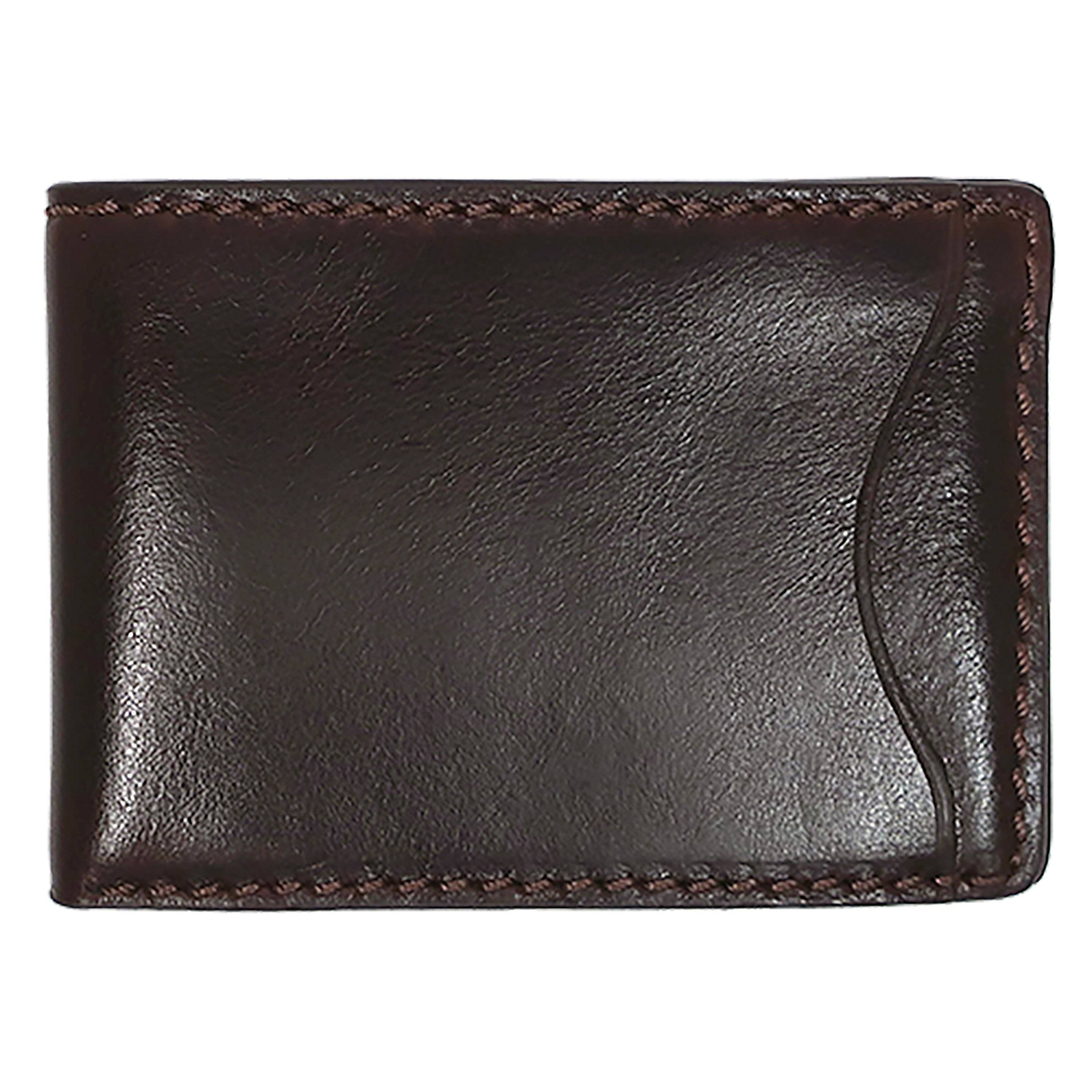 Brown Sloan Slim Bifold Wallet front 