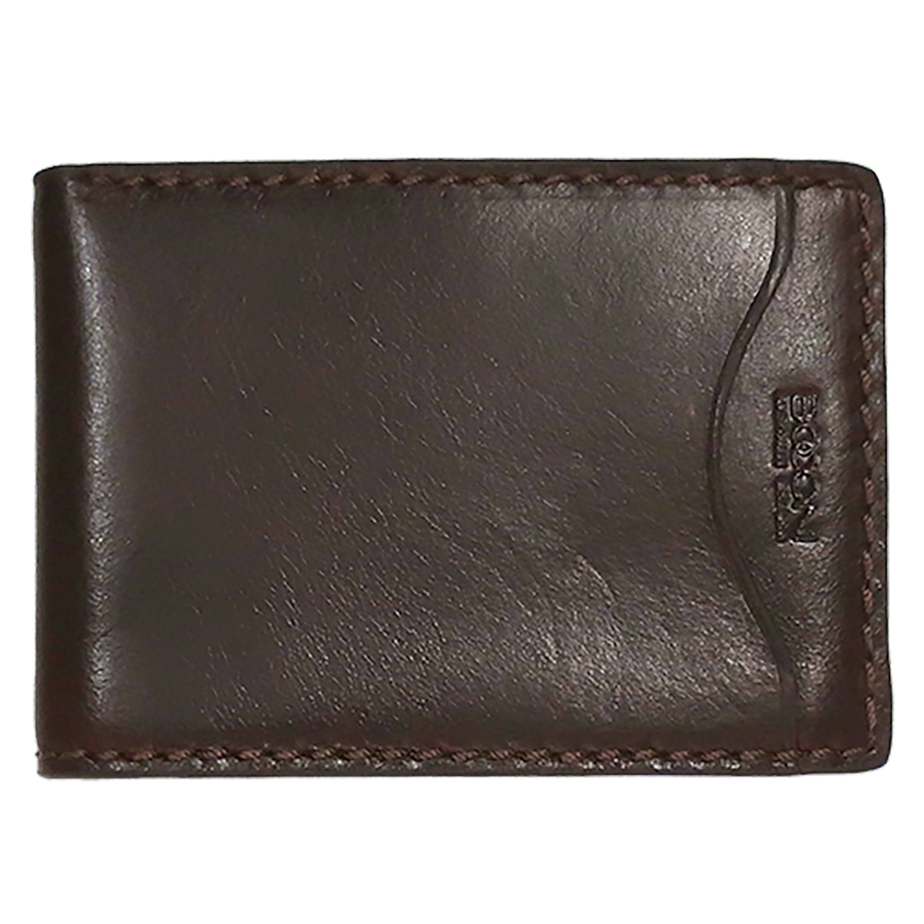 Brown Sloan Slim Bifold Wallet back