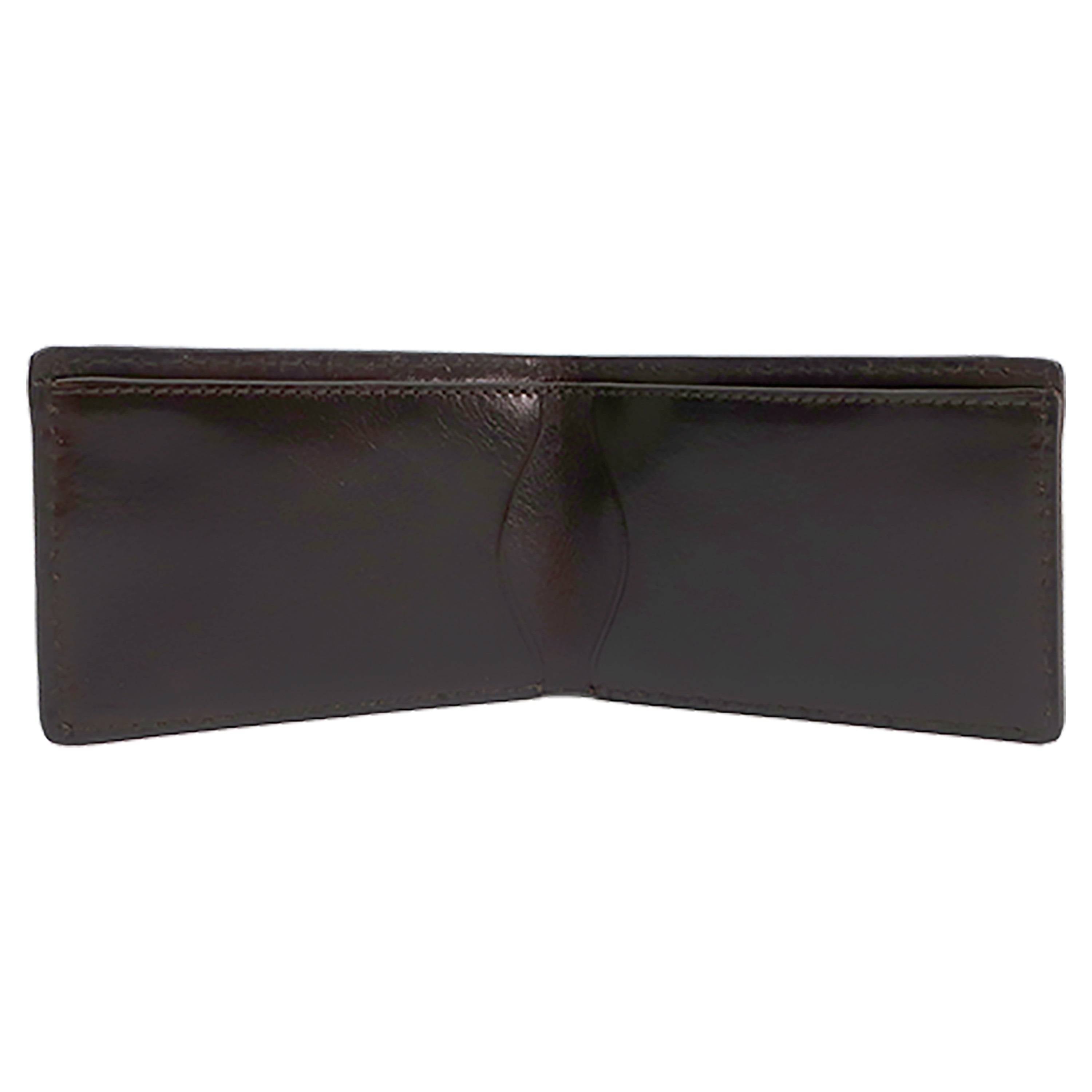 Brown Sloan Slim Bifold Wallet interior