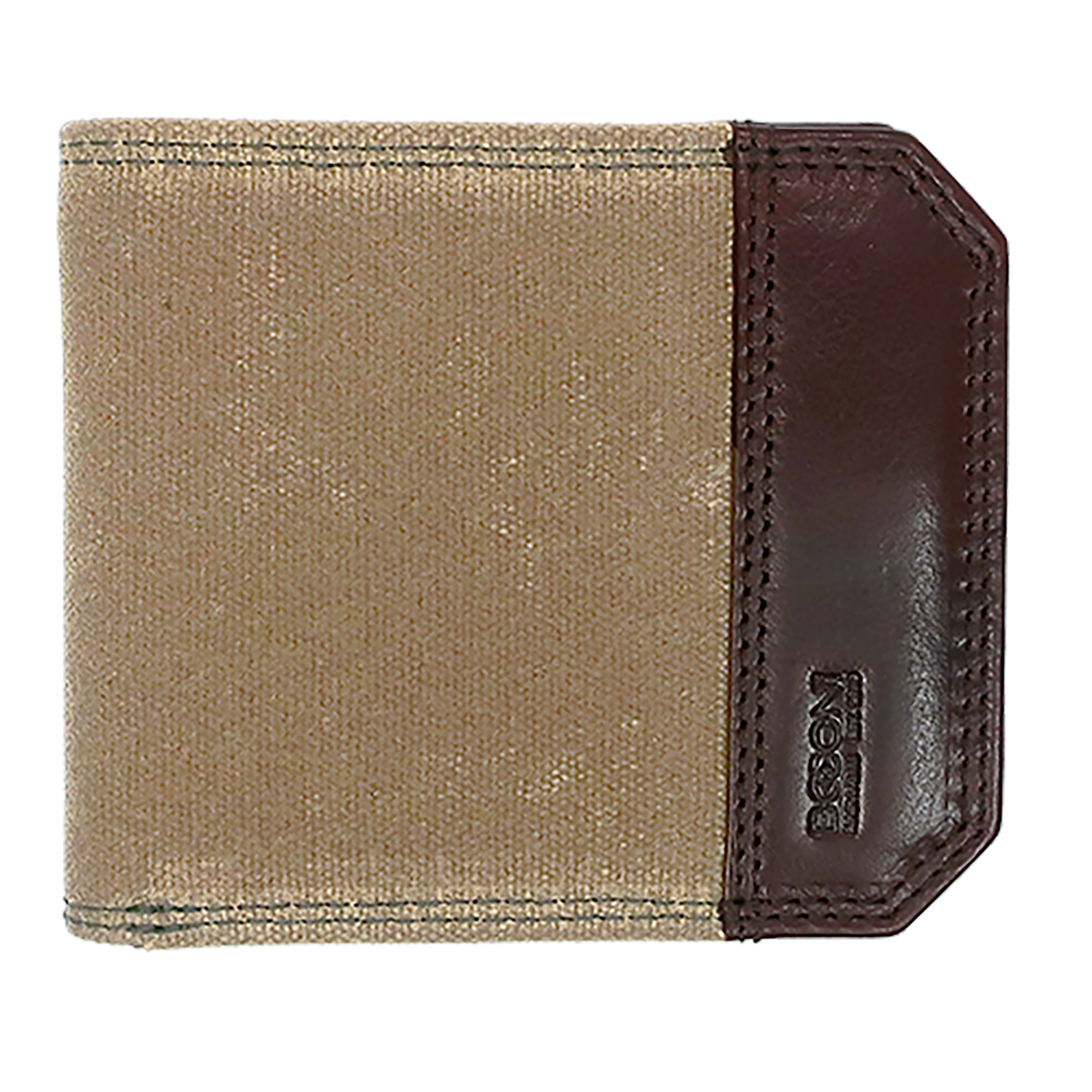 Sloan Waxed Canvas and Pull Up Leather Slim Bifold Wallet