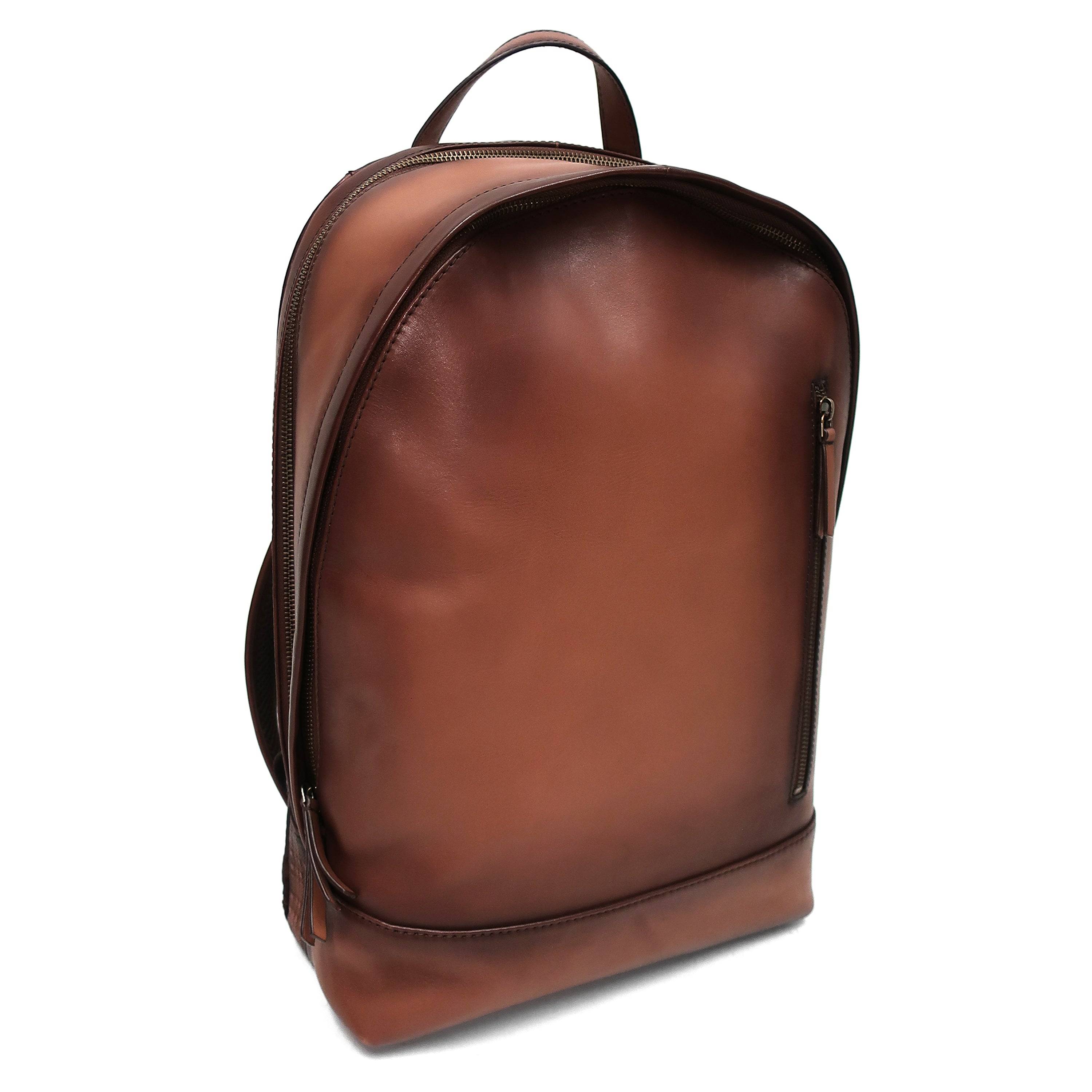 Dawn Hand-burnished leather backpack
