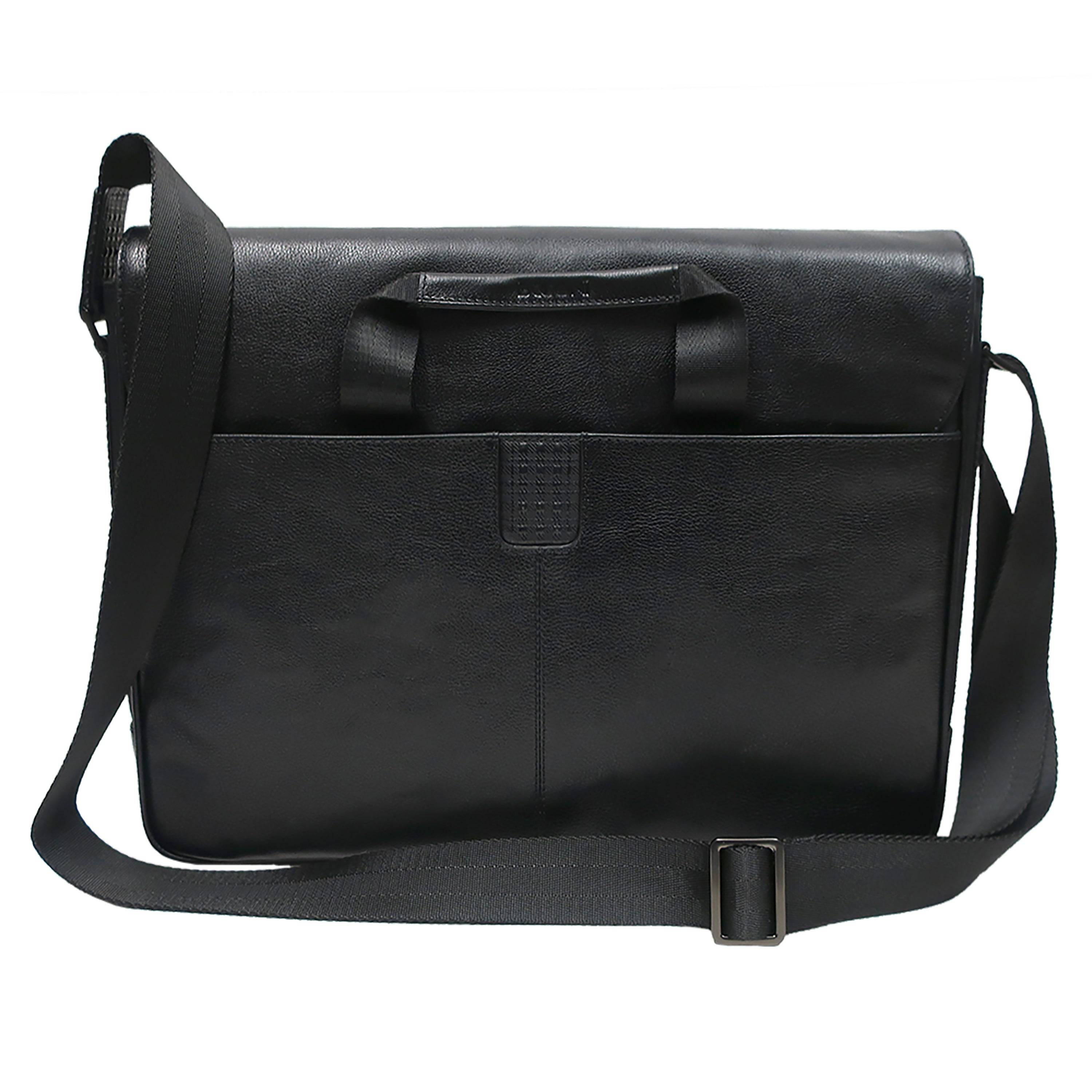 boconi garth traveler leather backpack Garth Coated Zipper Genuine Leather Laptop Messenger Bag Cognac