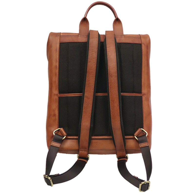 two tone darius roll top backpack