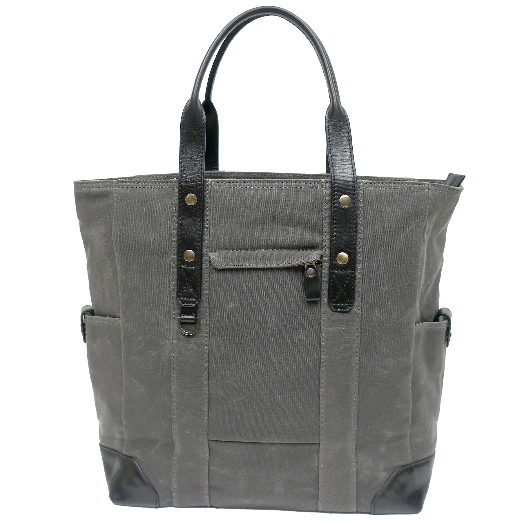 Sloan Waxed Canvas and Pull-up Leather Tote Bag