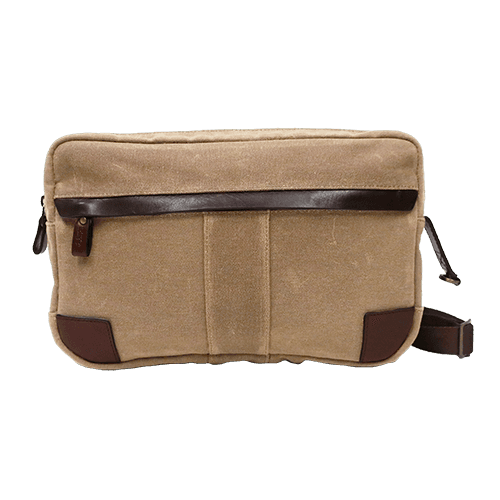 Sloan Waxed Canvas Sling Front View