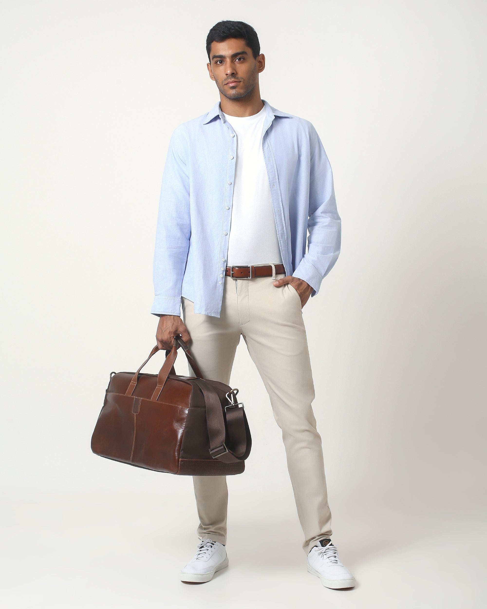 boconi garth traveler leather backpack Boconi Garth Commuter Leather Duffle Bag in Cognac