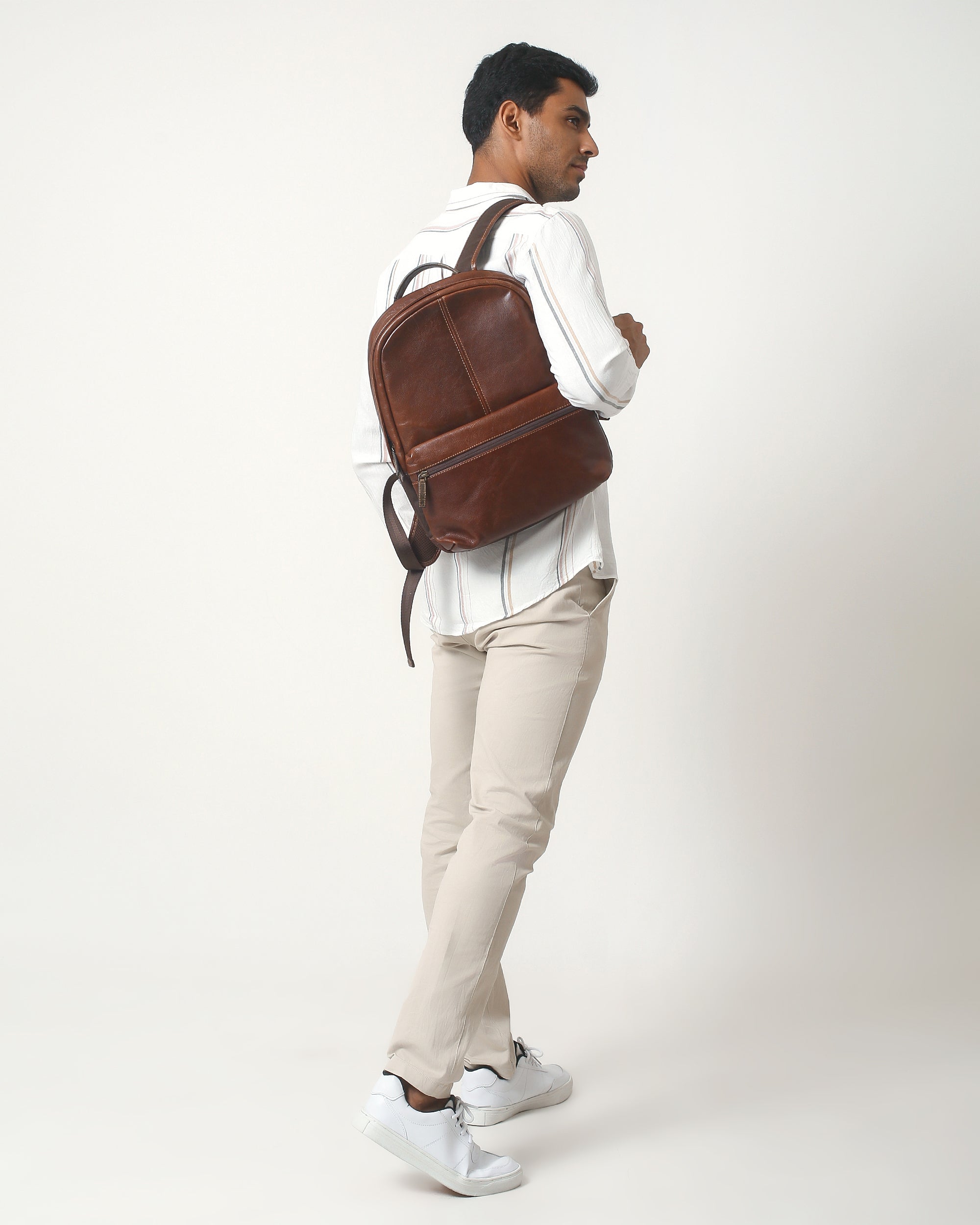 boconi tyler rfid leather backpack Boconi Slim Leather Backpack Black