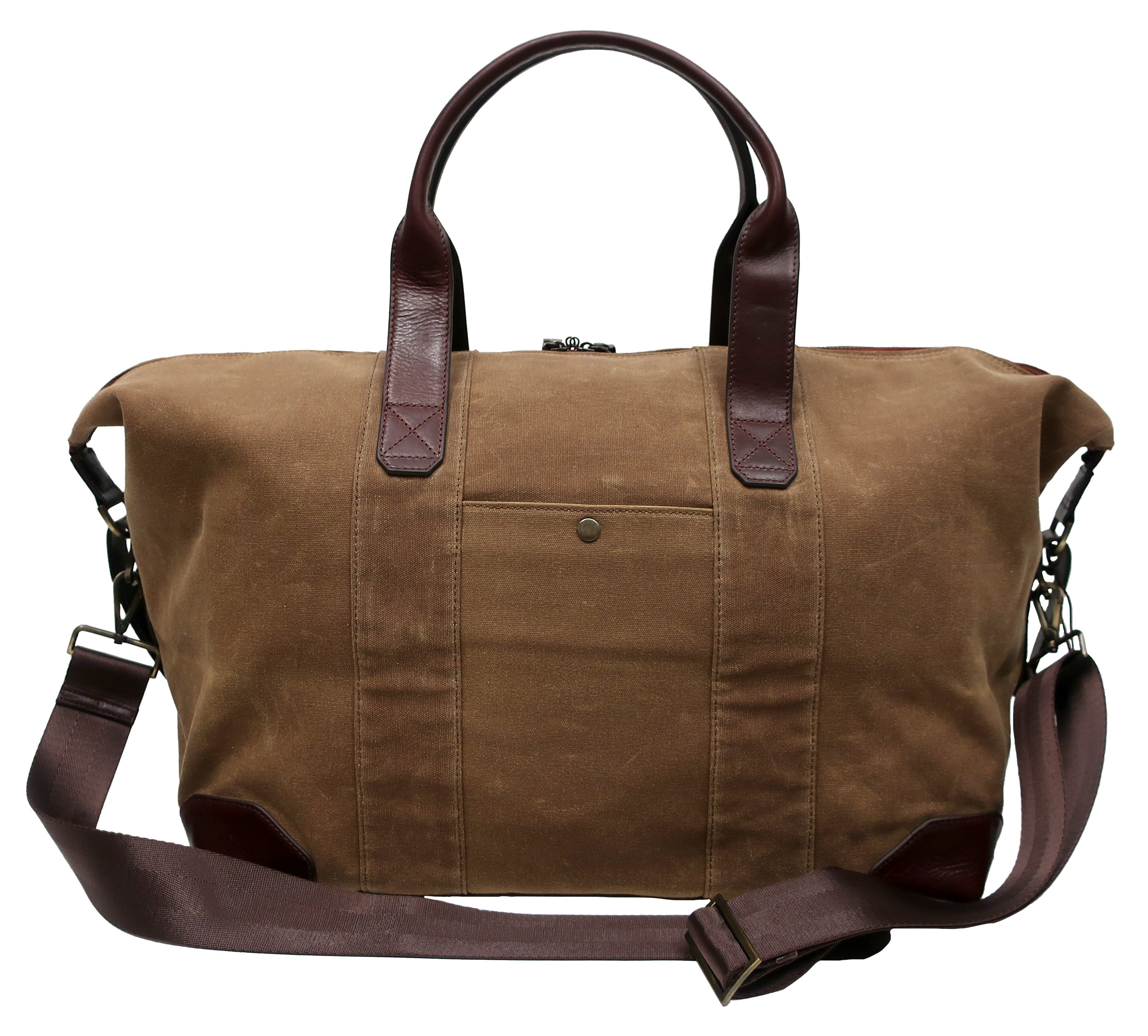 Sloan Waxed Canvas and Pull-up Leather Duffel Bag