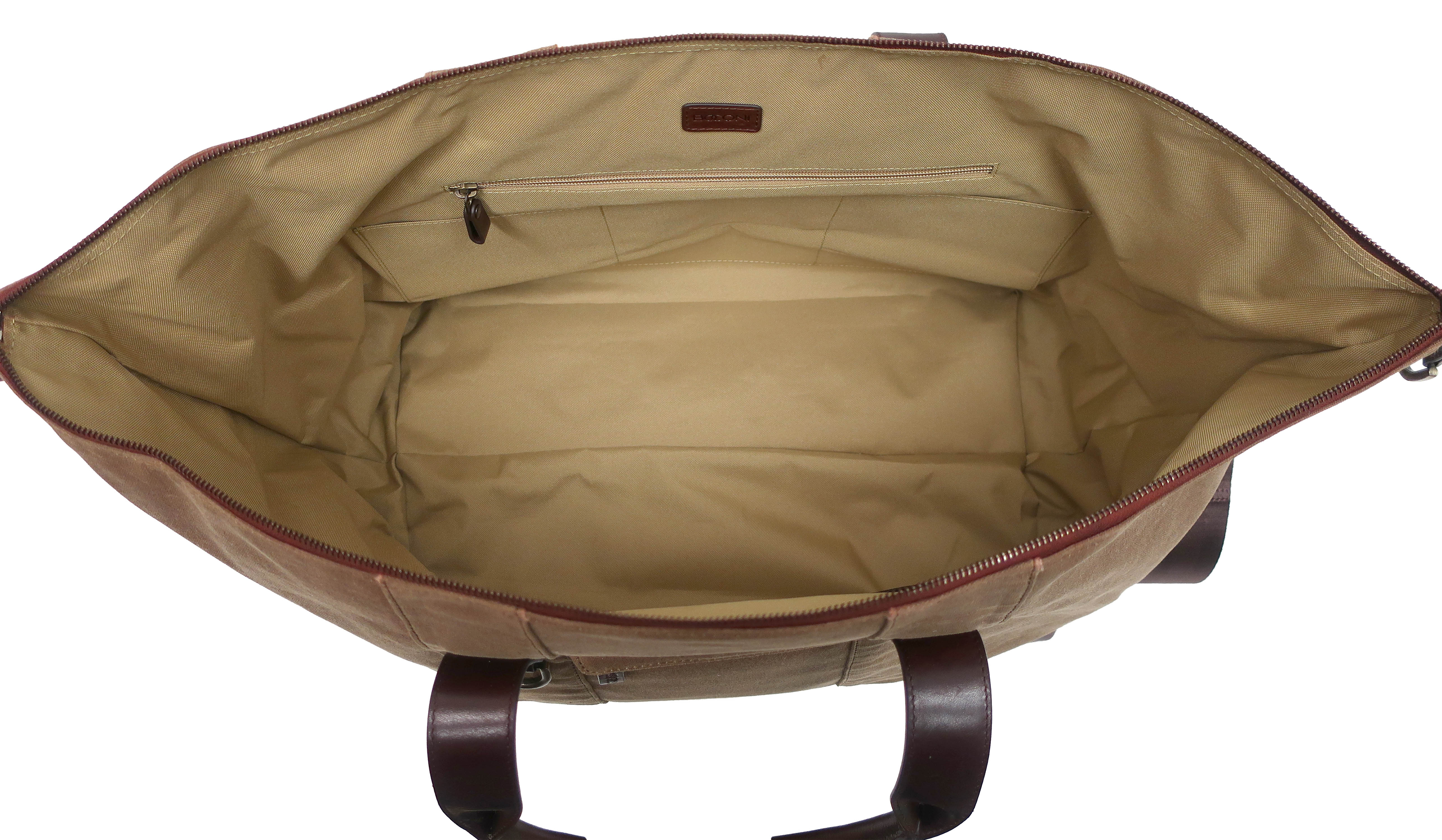 Sloan Waxed Canvas and Pull-up Leather Duffel Bag