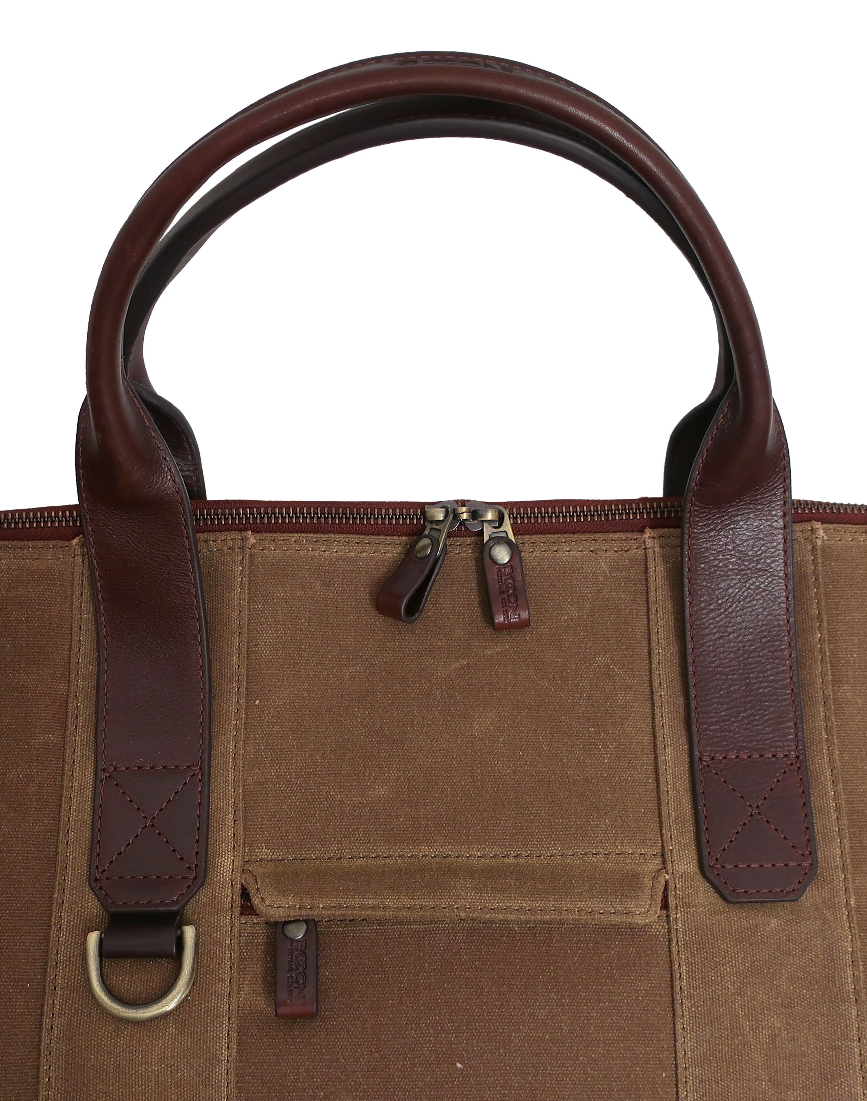 Sloan Waxed Canvas and Pull-up Leather Duffel Bag