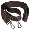 Brown adjustable bag strap 