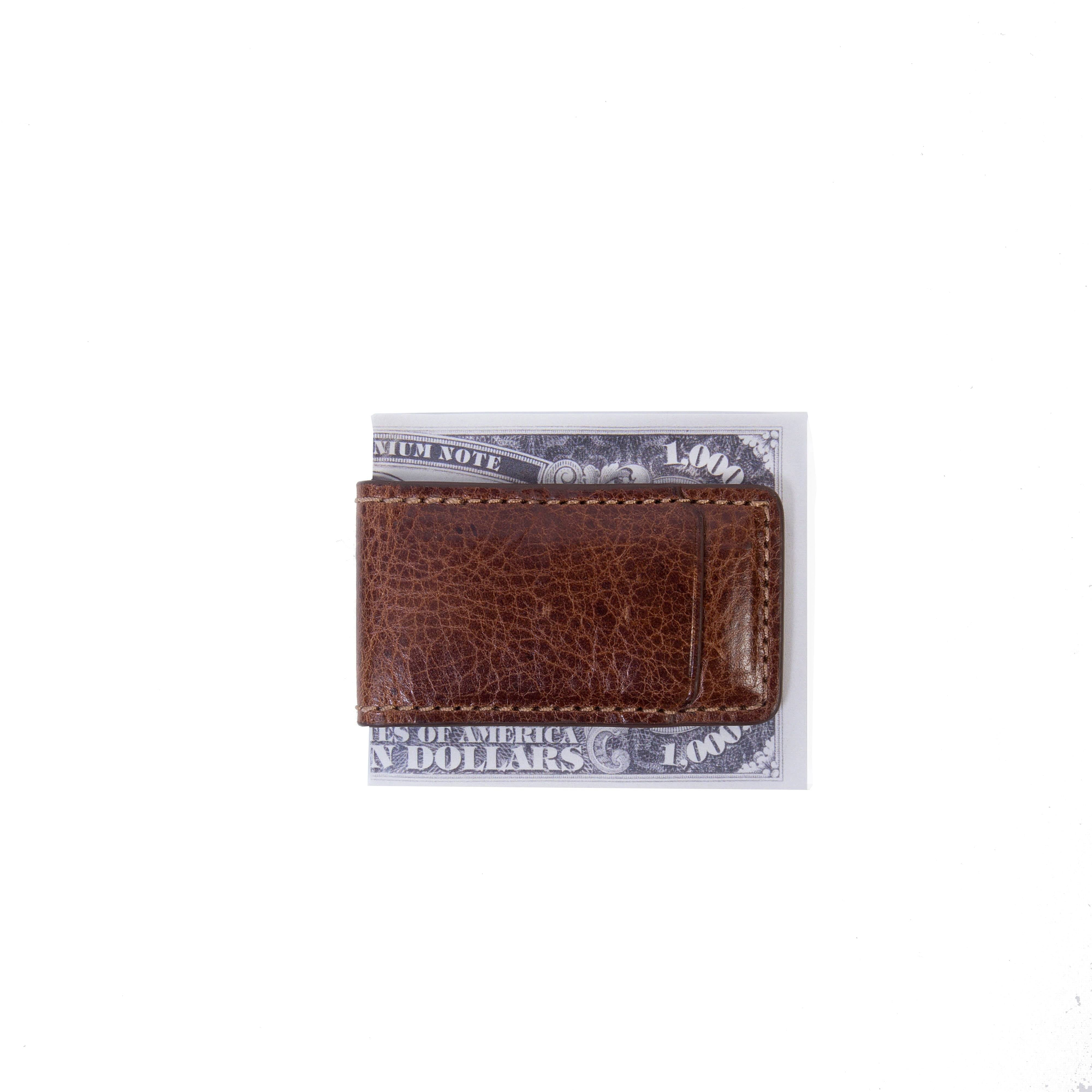 Caleb Magnetic Leather Money Clip