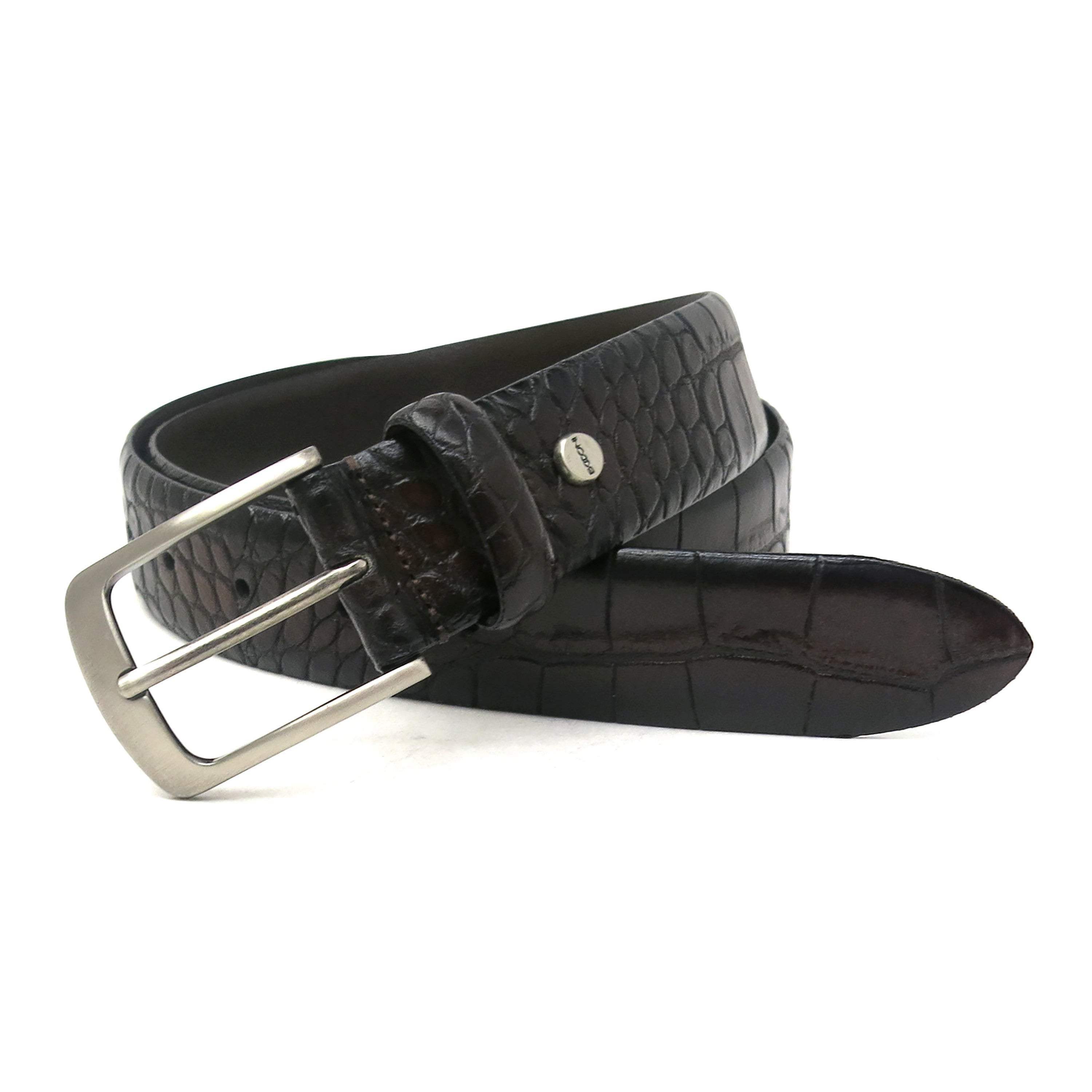 Wonder Croco Embossed Made In Italy Belt