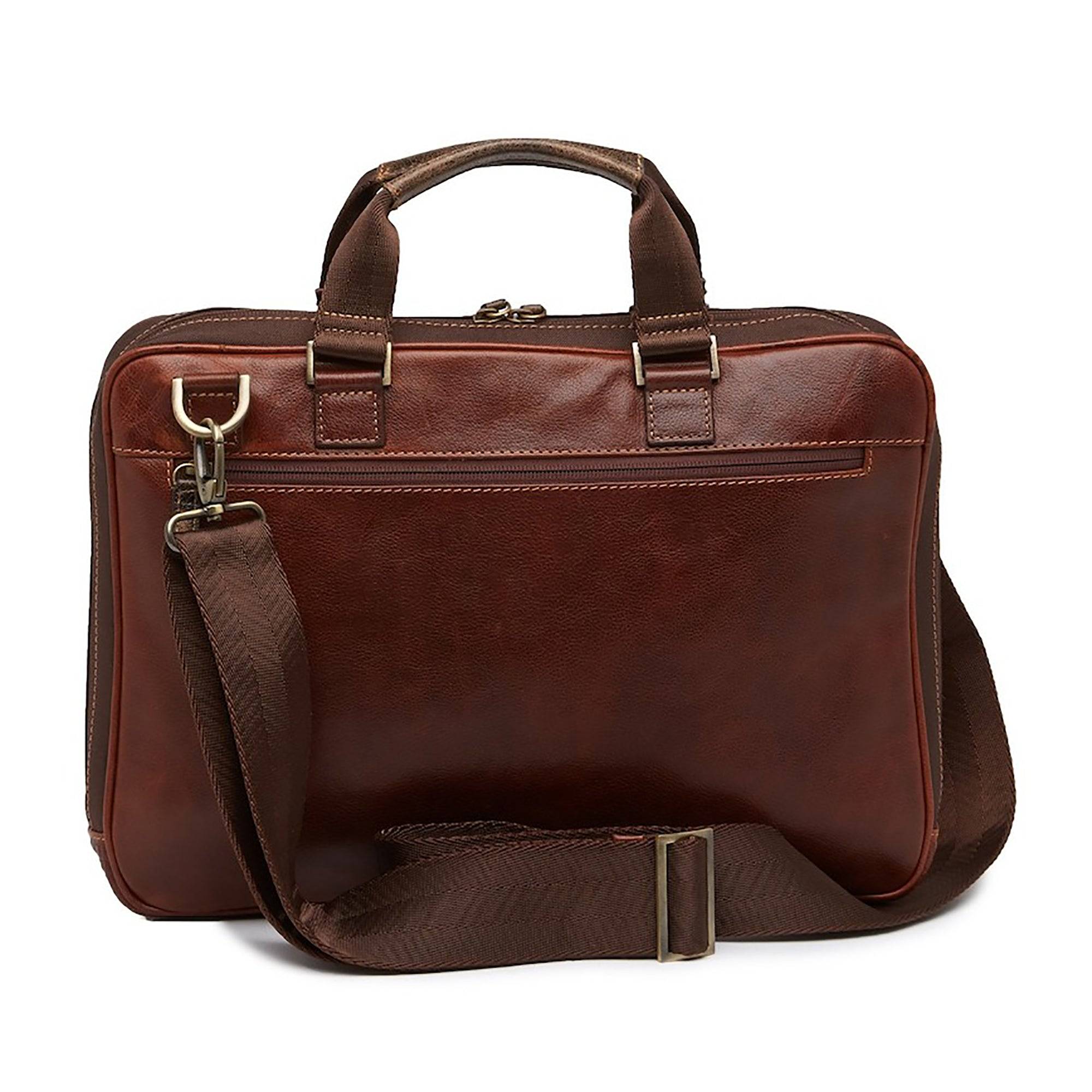 Top Briefcases 2019 Garth Slim Leather Top Handle Laptop Bag