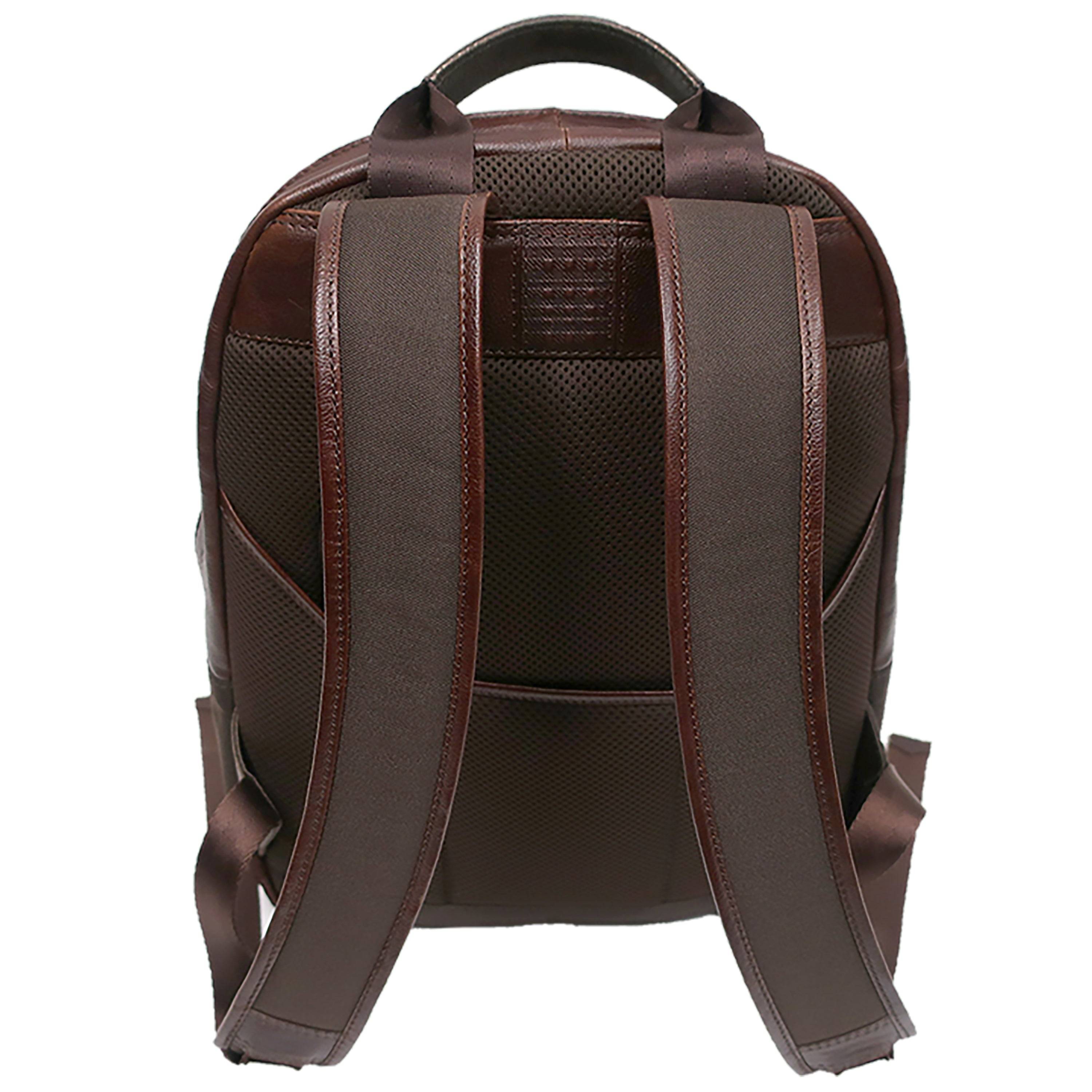 a brown backpack with a brown strap