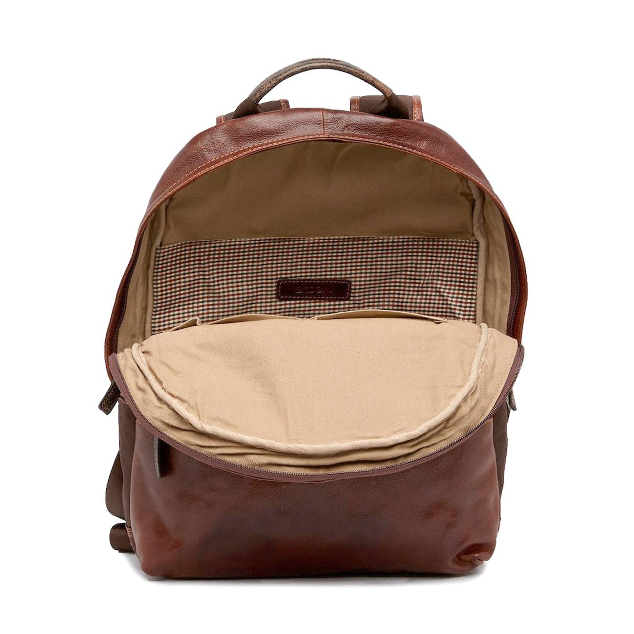 boconi leather backpack Boconi Slim Leather Backpack Black